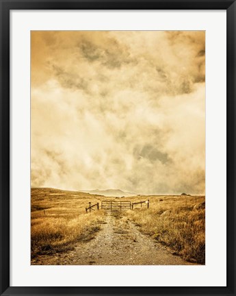Framed Ranch Gate Print