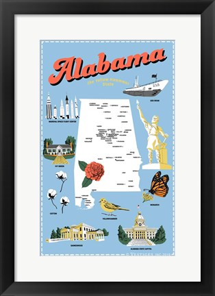 Framed Alabama Print