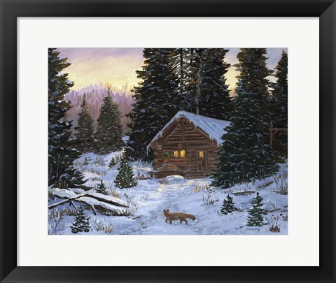 Framed North Country Christmas Print