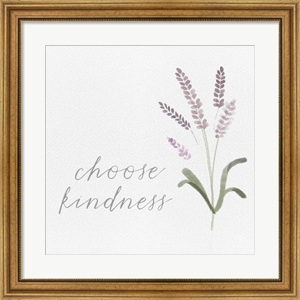 Framed Wildflowers and Sentiment IV Print