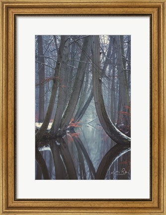Framed Bent Ones - Winter Version Print