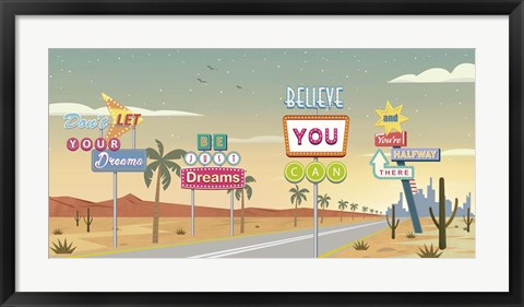 Framed Believe You Can... Print