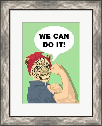 Framed She Can Do It! Print