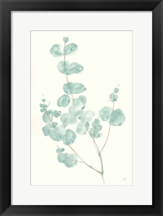 Framed Eucalyptus Branch I Print