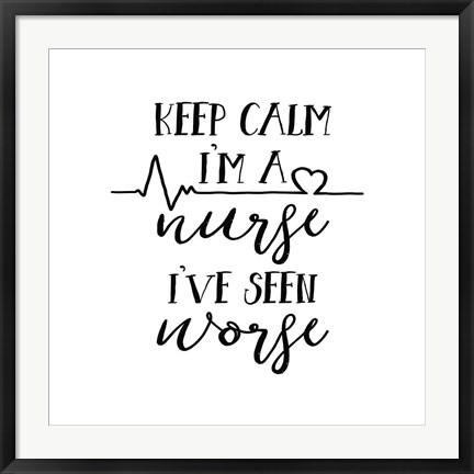 Framed Nurse Inspiration II Print