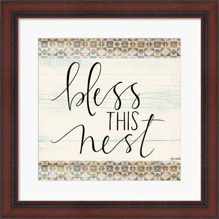 Framed Bless This Nest Print