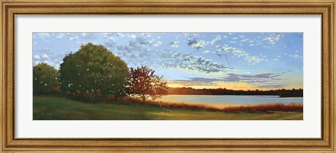 Framed Lakeside Sunrise Print