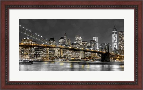 Framed New York Lights Print