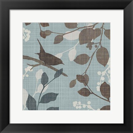 Framed Sparrow&#39;s Garden I Print