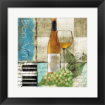 Framed Bon Vin Print