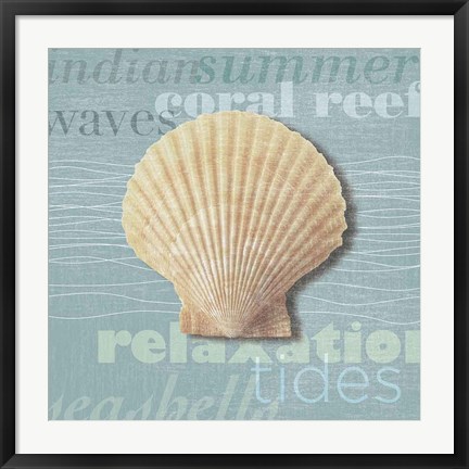 Framed Beach Collection III Print