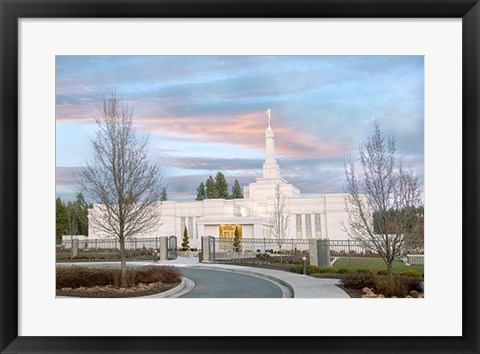 Framed Spokane Temple Print