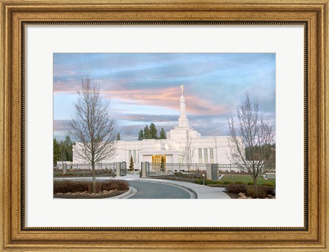 Framed Spokane Temple Print