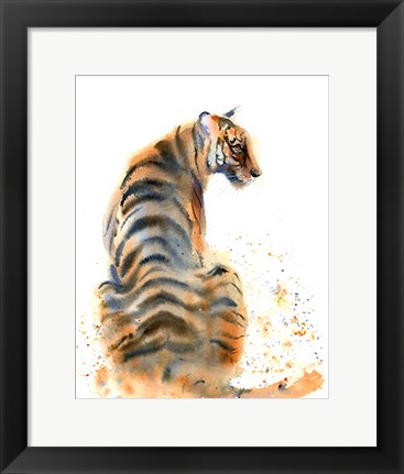 Framed Tiger Tail Print