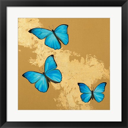 Framed Cerulean Butterfly II Print