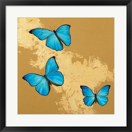 Framed Cerulean Butterfly II Print