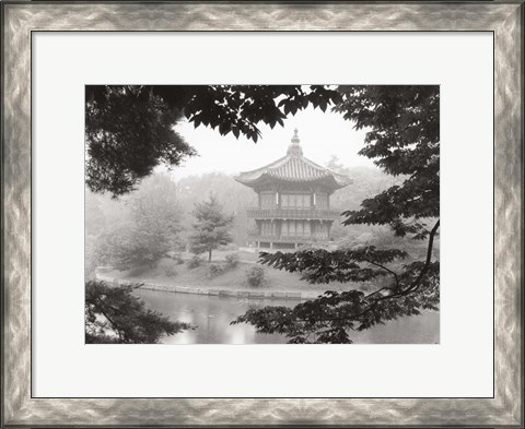 Framed Lotus Pavillion I Print