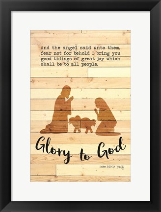 Framed Glory to God Print