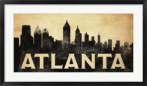 Framed Atlanta Skyline Print