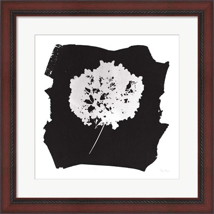 Framed Nature by the Lake Flowers I Black Print