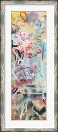 Framed Graffiti Love Panel II Print