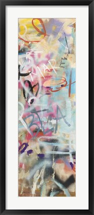 Framed Graffiti Love Panel II Print