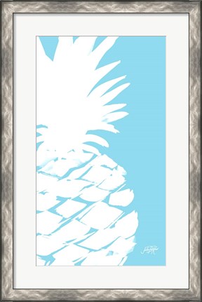 Framed Modern Pineapple I Print