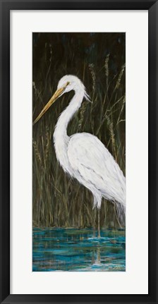 Framed White Egret Print