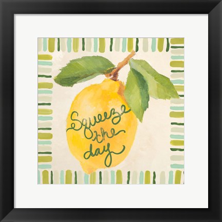 Framed Squeeze the Day Print