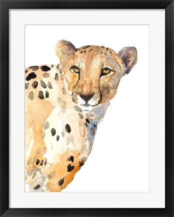 Framed Standing Cheetah Print