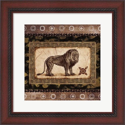 Framed African Expression Square II Print