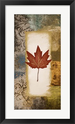 Framed Single Leaf III Print