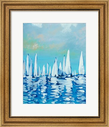 Framed Sailing II Print