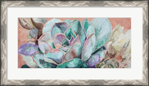 Framed Desert Flower on Terra Cotta Print