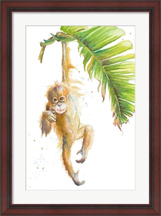 Framed Monkeys in the Jungle I Print