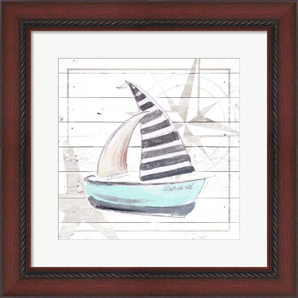 Framed Explore Nautical III Print
