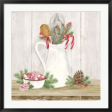 Framed Christmas Kitchen III Print