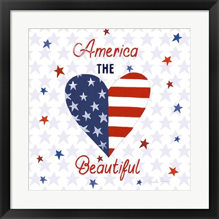 Framed America the Beautiful II Square Print