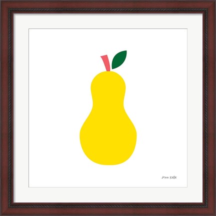 Framed Yellow Pear Print