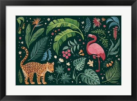Framed Jungle Love II Print