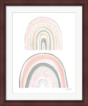 Framed Boho Rainbow IV Print