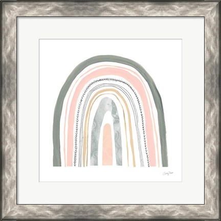 Framed Boho Rainbow II Print