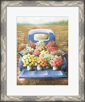 Framed Flowers for Sale Print