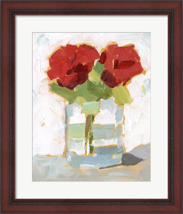 Framed Cut Roses I Print