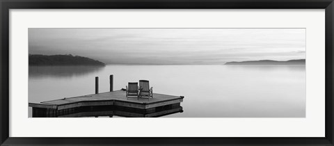 Framed Black &amp; White Water Panel XI Print