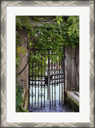 Framed Elegant Canal Entrance Print
