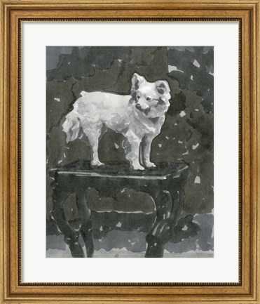 Framed Dog Study III Print
