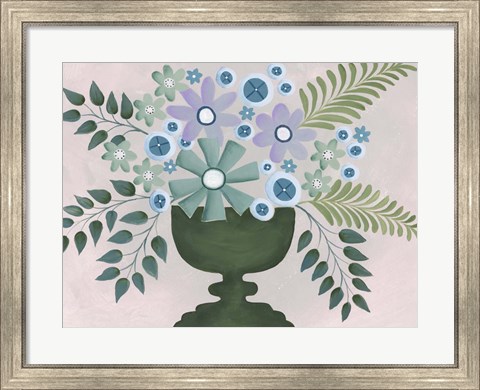 Framed Lavanda Floral II Print