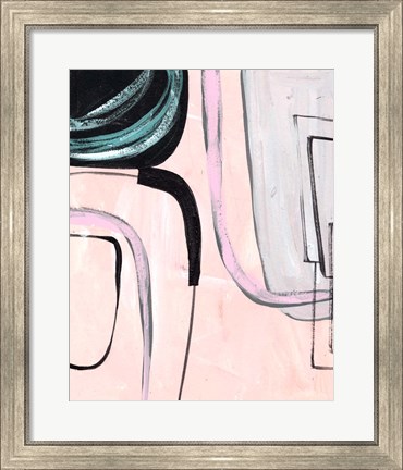 Framed Lumiere Rose IV Print