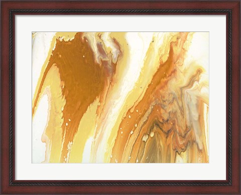 Framed Liquid Earth V Print